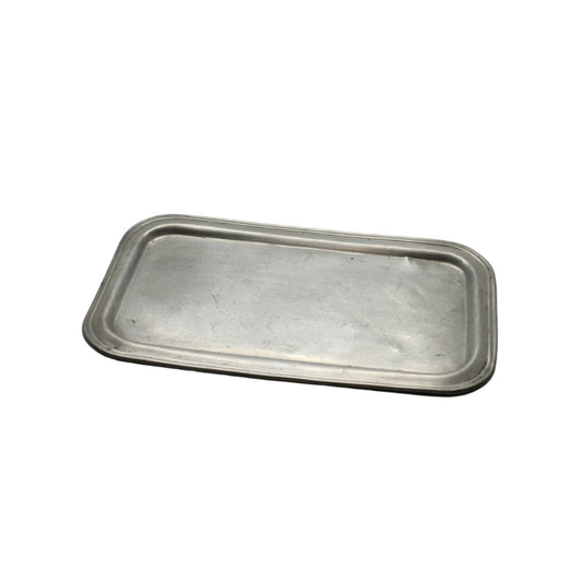 Vintage Federal Solid Pewter Tray – Timeless Serving Elegance!