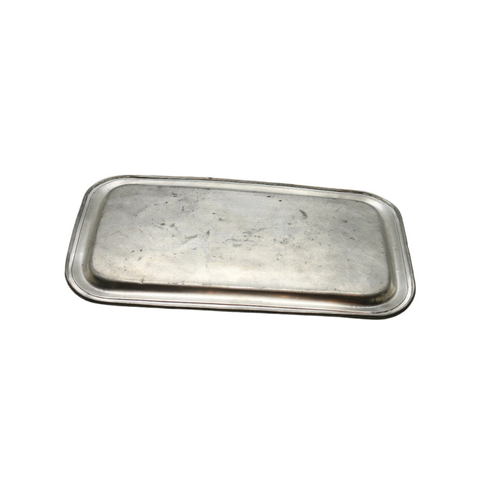 Vintage Federal Solid Pewter Tray – Timeless Serving Elegance!