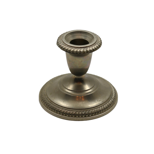 Vintage Pair of Pewter Candle Holders – Elegant Rustic Charm!