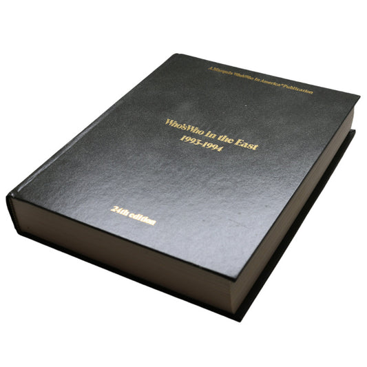 "Who's Who in the East" 1993-1994, 24th Edition – A Marquis Who's Who Publication