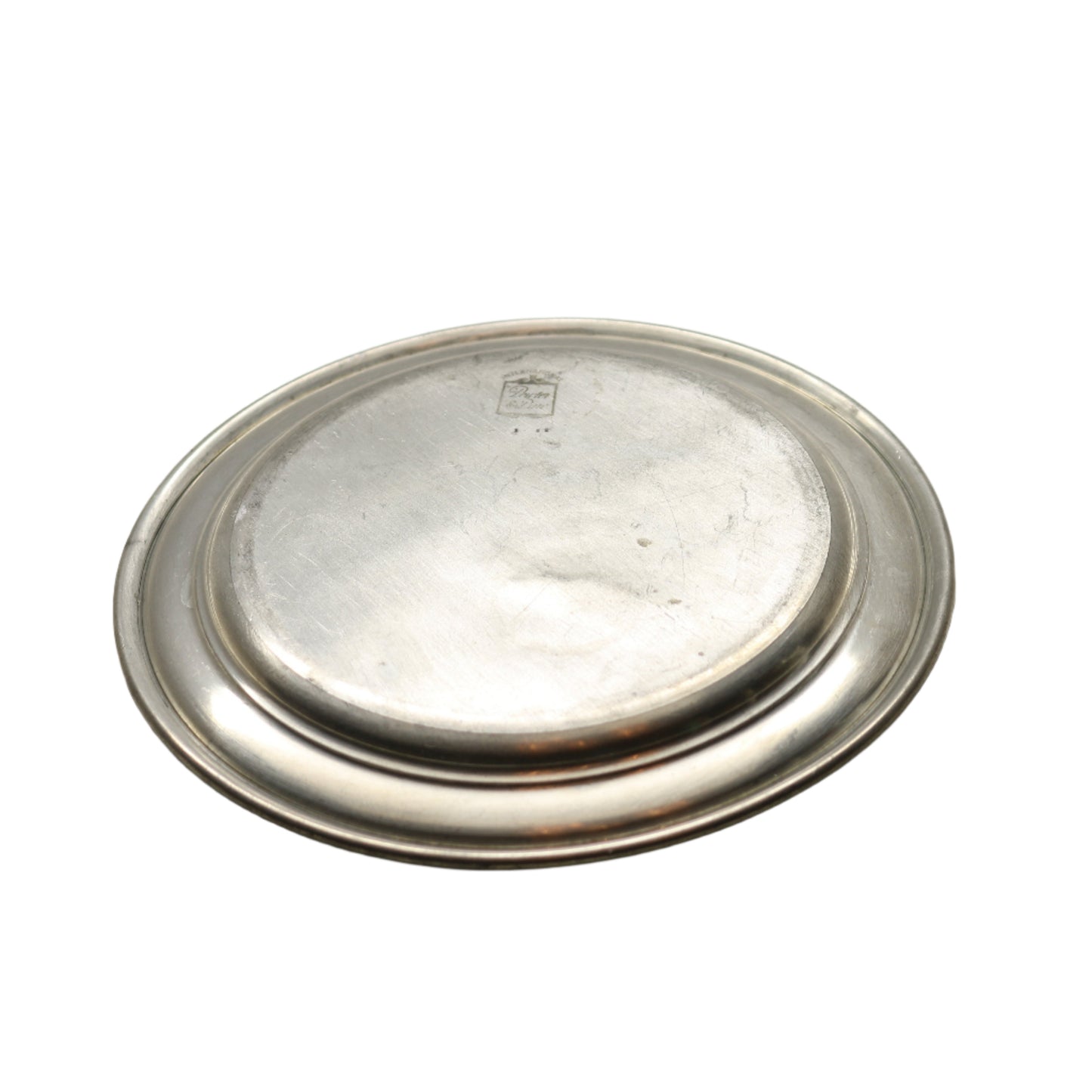 Vintage International Pewter & Pine Pewter Plate with Eagle Engraving – Patriotic Classic!