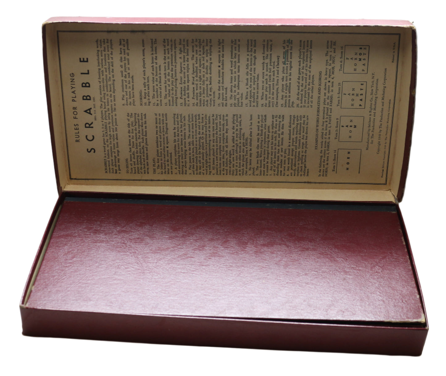 Rare Vintage 1949 Scrabble Board Game – A Piece of History!