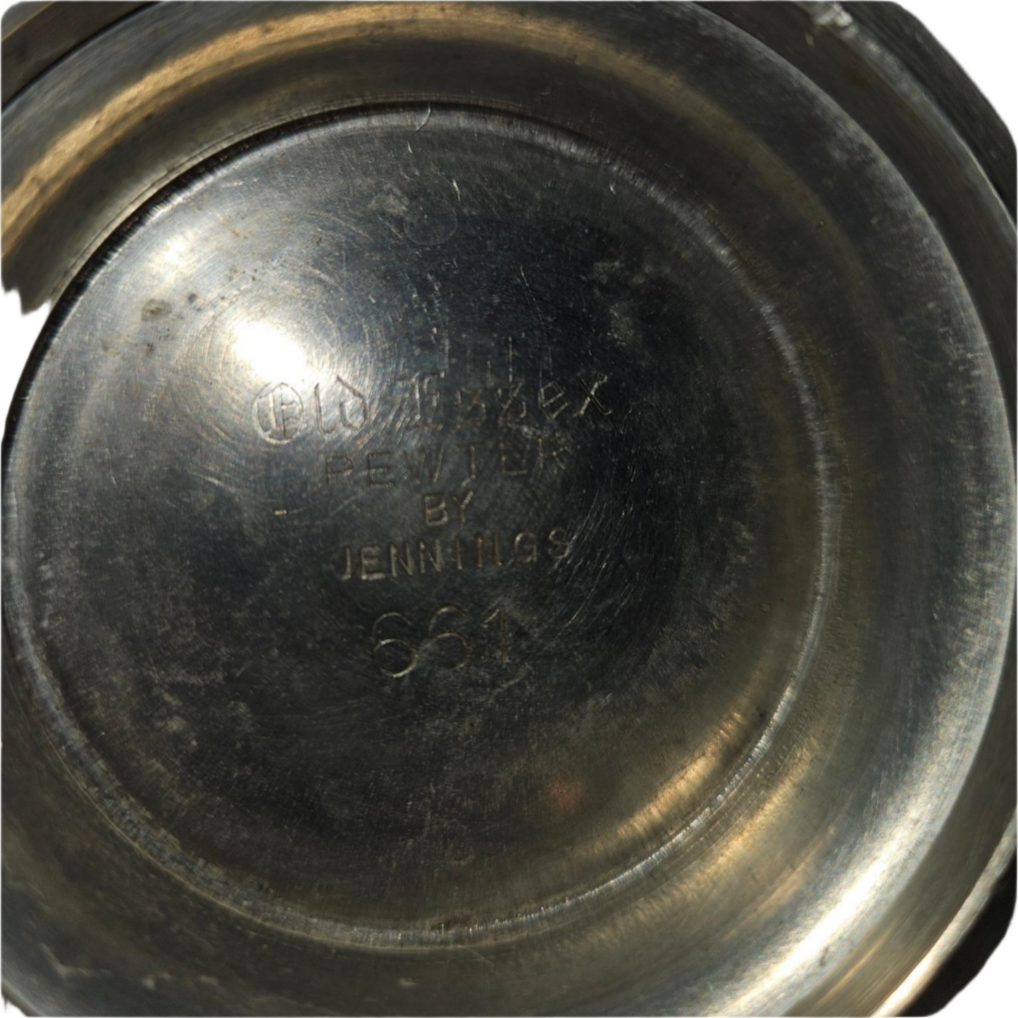 Vintage "Old Essex" Pewter Cup by Jennings – Model 661, Classic Elegance!